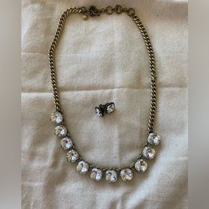 J crew necklace and earrings set.